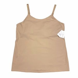 Auden Pearl Tan Nursing Cami Wireless Tank Top 1X